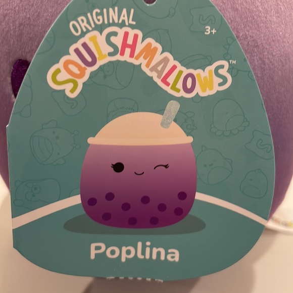 RESERVED NWT 8” Poplina the Purple Boba Drink Squishmallow - Picture 3 of 4